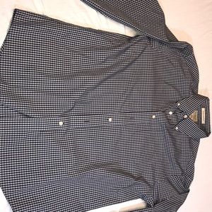 LL Bean Large Dress Shirt Blue